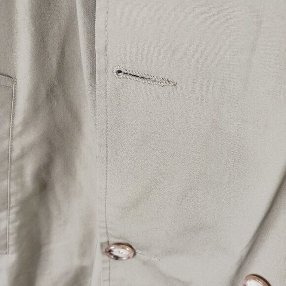 James River Traders Mens Trench Coat Long Detachable Fleece Liner Khaki 44 Long - Picture 11 of 11